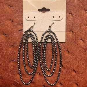 Silver dangle earrings